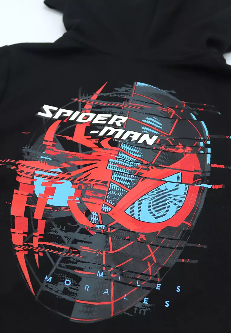 Boys Licensed Graphic Hooded Jacket "Spidey Glitch"