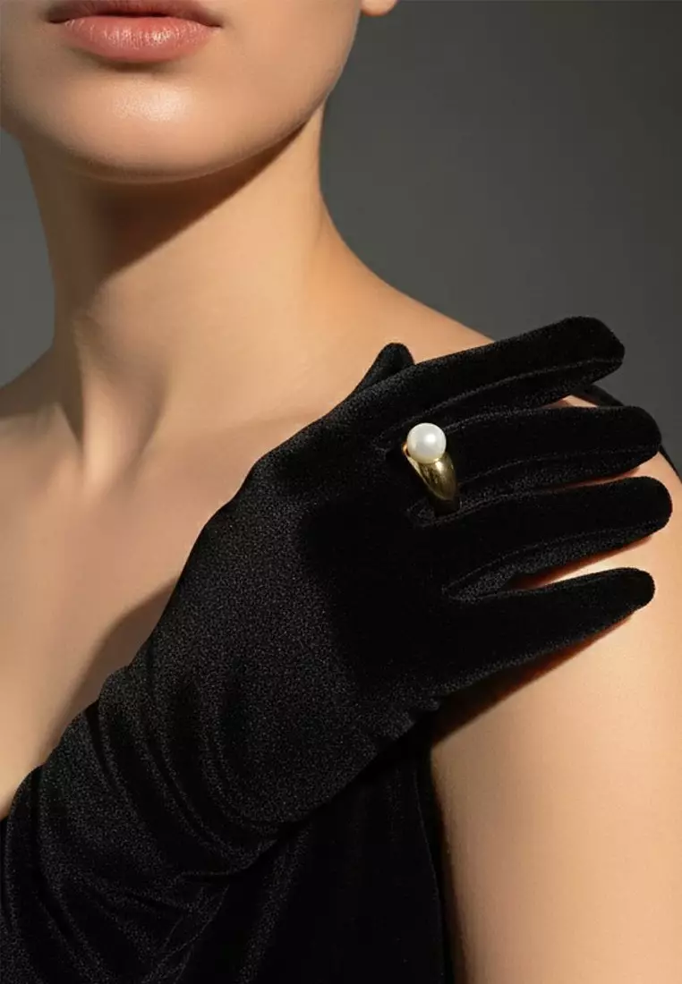 Pearl of the Sirens Gold Layered Ring