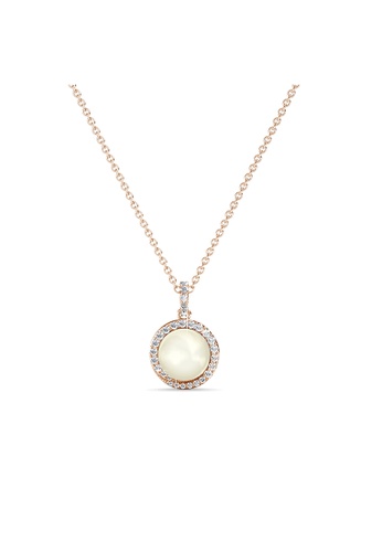 Her Jewellery gold ON SALES - Her Jewellery Francisca Pearl Pendant with Necklace (Rose Gold) with Premium Grade Crystals from Austria AFA03AC8808E7BGS_1