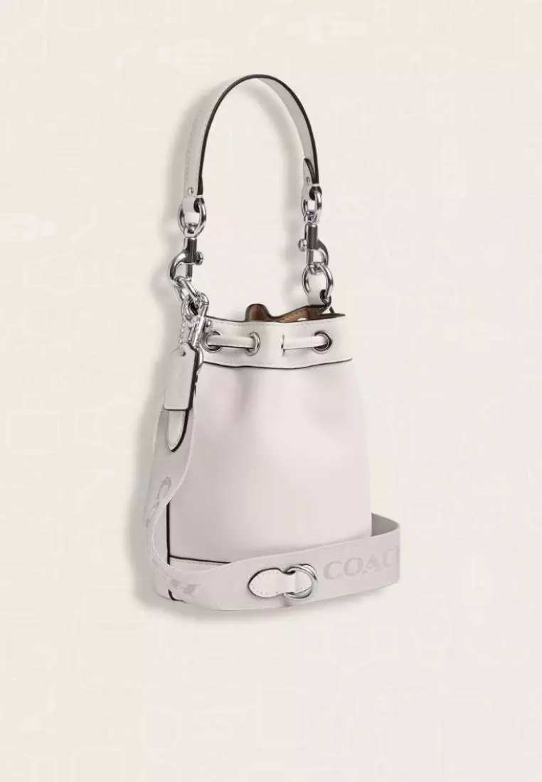 Coach Mini Bucket Bag Silver Chalk
