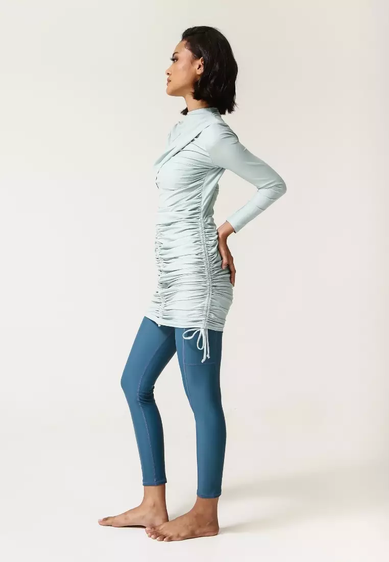 LANUUK Isla Modest Swim Dress – Aqua