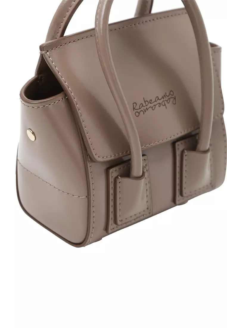 [Online Exclusive] UNNI Nano Top Handle Bag - Almond