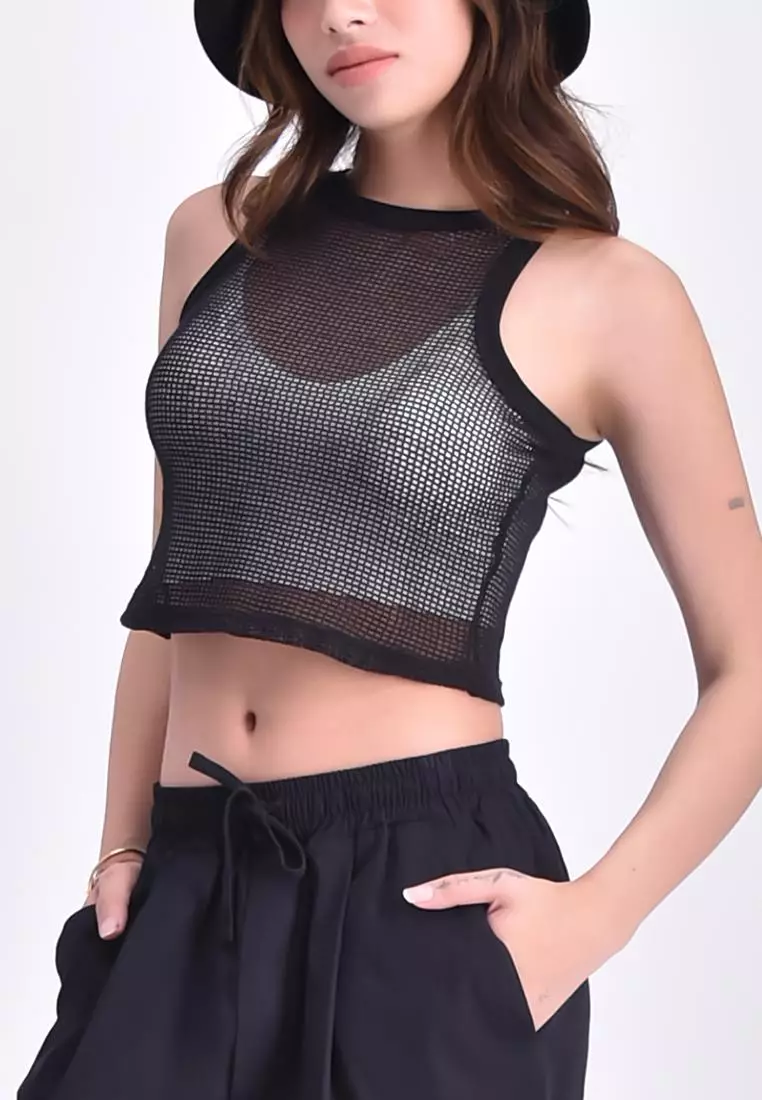 Buy BENCH Women's Net Mesh Top 2024 Online | ZALORA Philippines