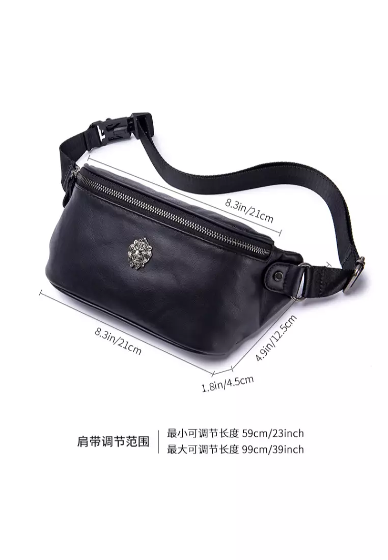 Buy Lara Plain Zipper Cross Body Belt Bag Black Online ZALORA Malaysia