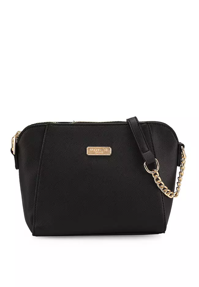 Buy Unisa Saffiano Sling Bag With Metal Chain Strap Online | ZALORA ...