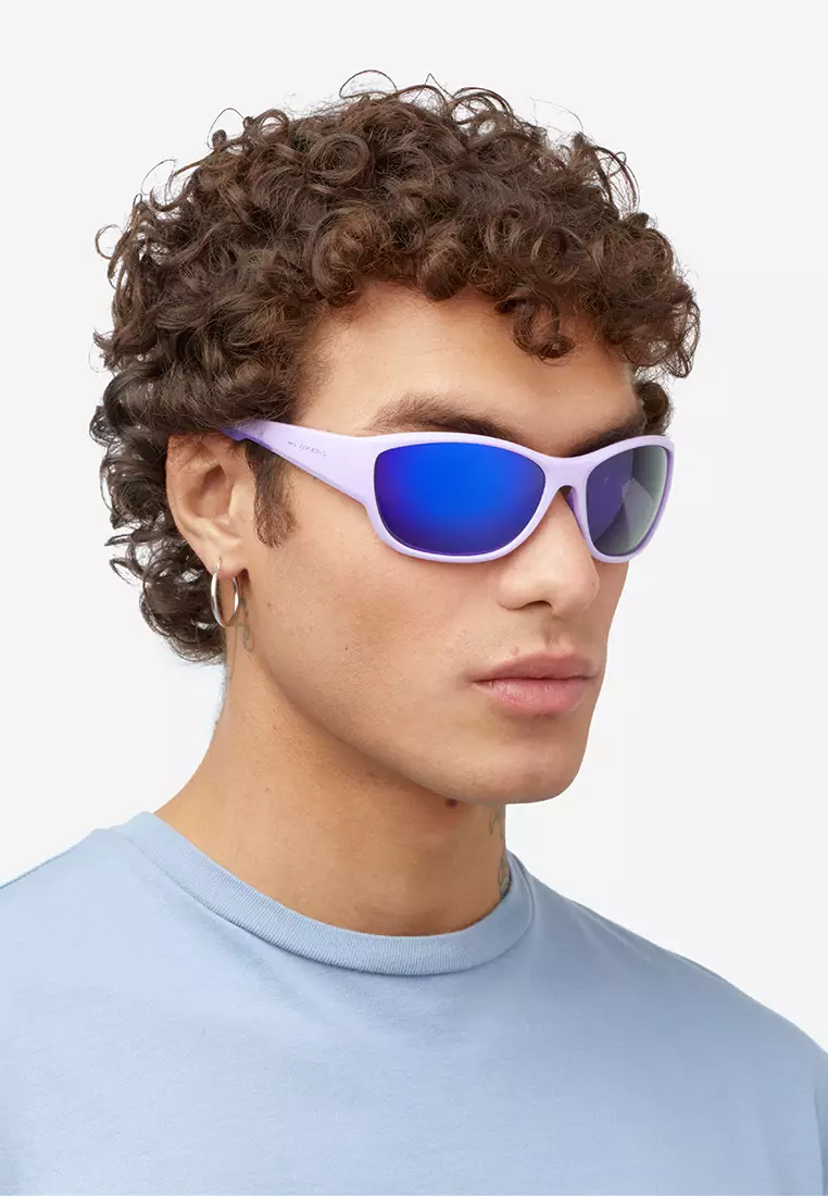 HAWKERS Lilac Galaxy RAVE Sunglasses for Men and Women, Unisex. UV400 Protection. Official Product designed in Spain