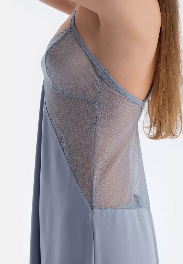 Ice Blue Nightie, Regular, Strappy Underwear for Women
