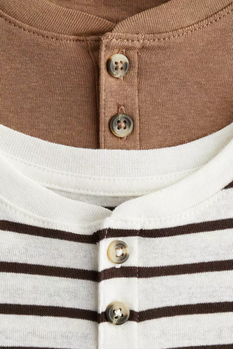 2-pack Henley T-shirts