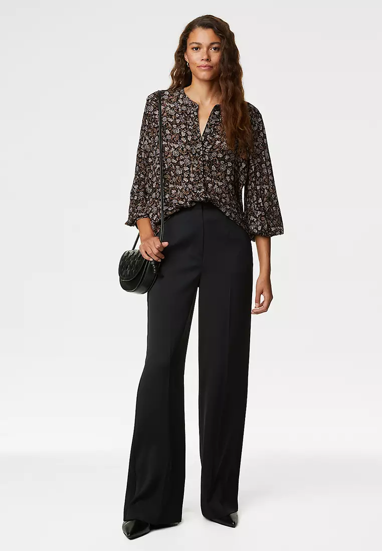 Shimmer Floral Printed Blouse