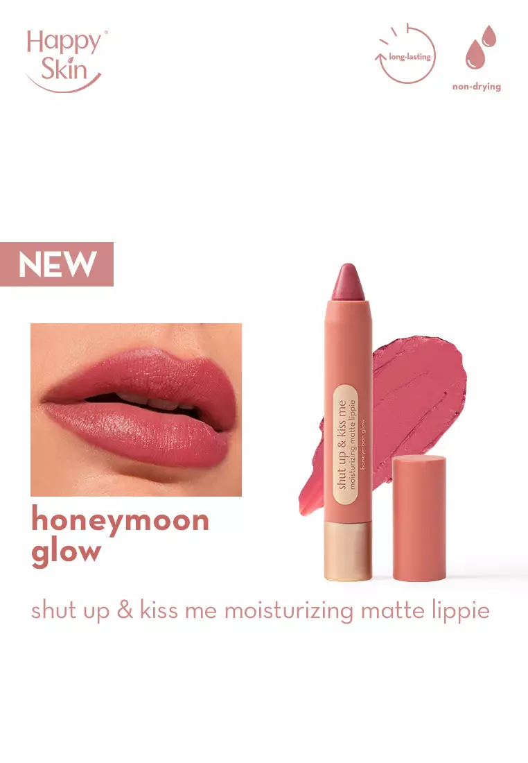 Shut Up and Kiss Me Moisturizing Matte Lippie in Honeymoon Glow
