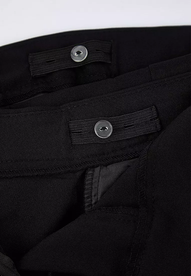Woven Fabric Plus Size Trousers