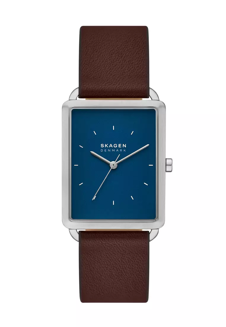 Skagen men's leather watch sale