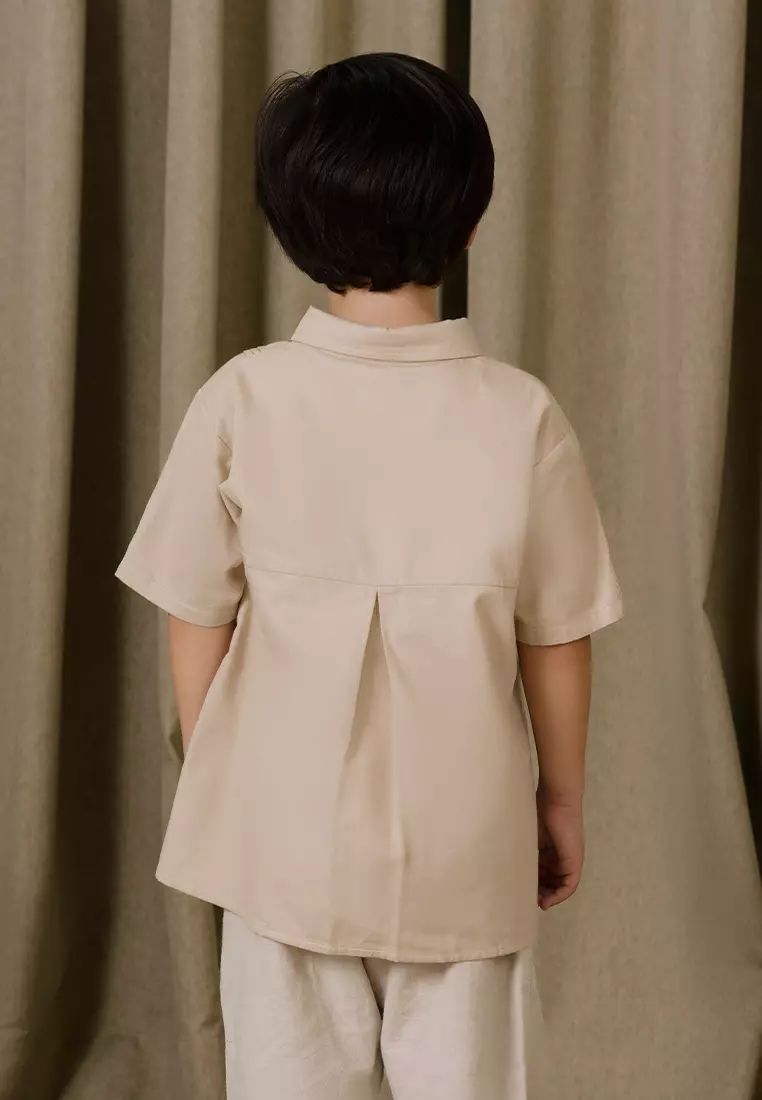 Jenna and Kaia - Velkerie Top Butter Cream - Baju Anak Laki-laki