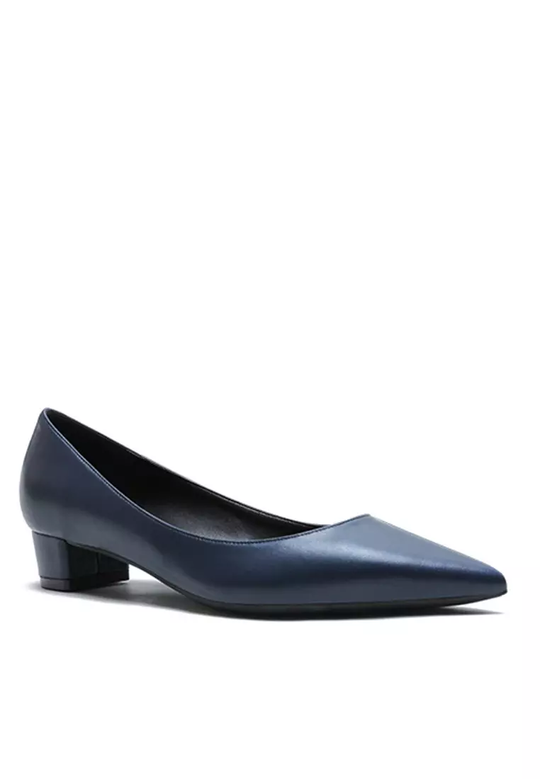 3CM Uniform Pointed Low Heel Shoes HZL231