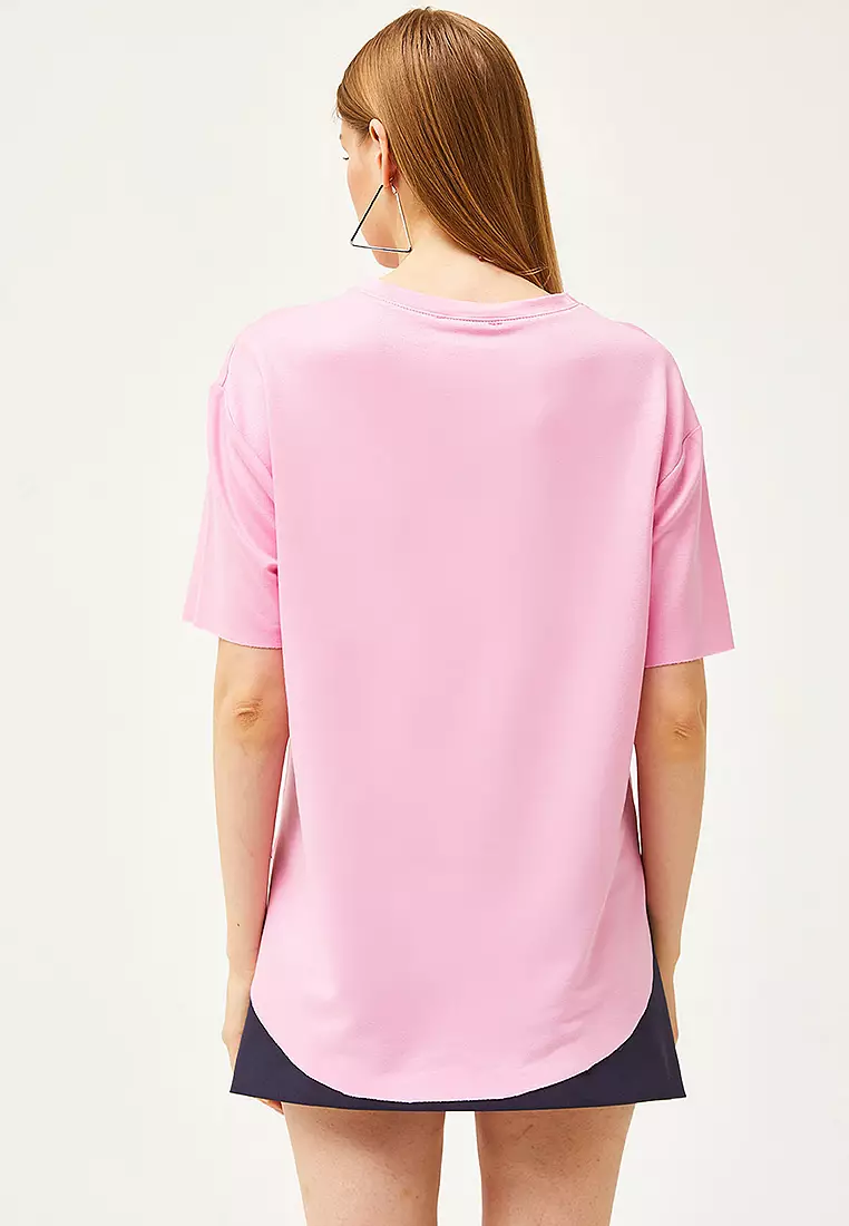 Curved Hem T-Shirt