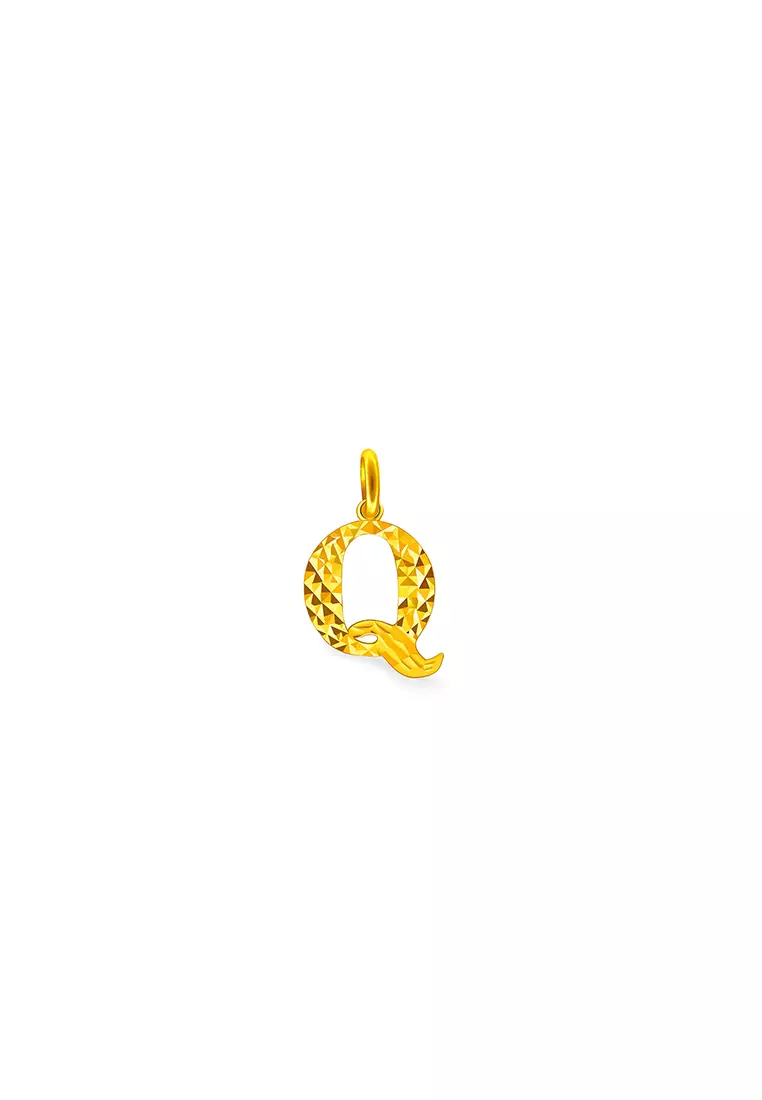 916/22K Gold Alphabet Pendant B75