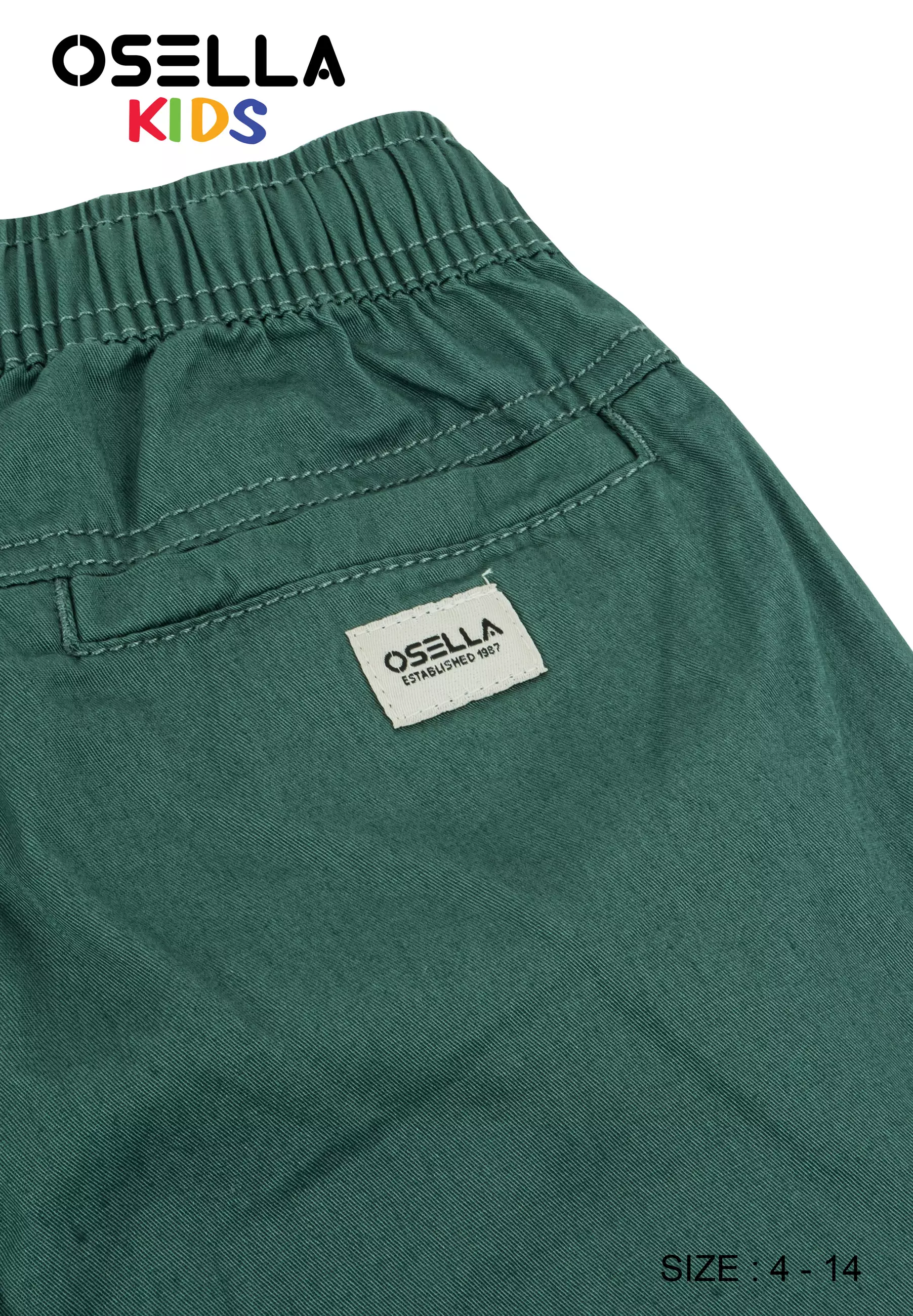 [NEW] Osella Kids Basic Regular Elastic Waist Chinos 328P4003 | Celana Chinos Anak Laki-Laki