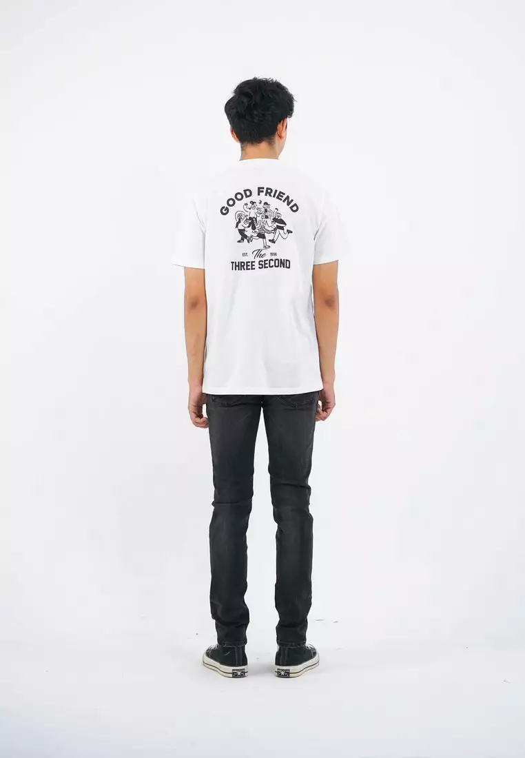 3Second Men's T-Shirt Short Sleeve Regular Fit Cotton Alfa OL-C600125