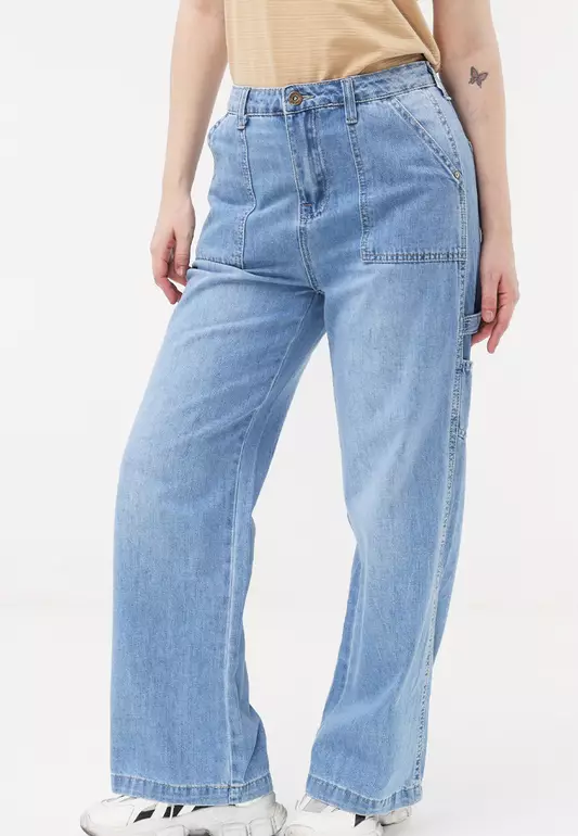 Denim Wide Leg Jeans