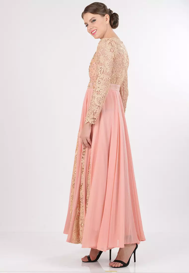 Bibiq Gamis Brokat Sifone Sutra