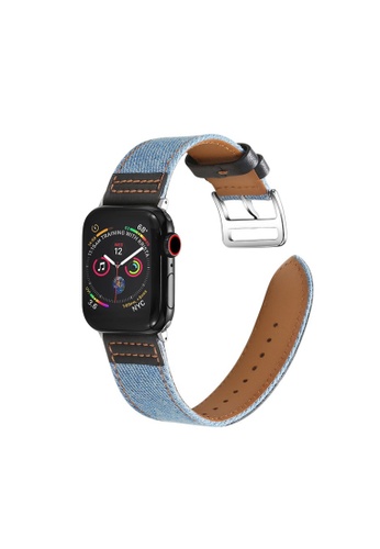 Kings Collection blue Genuine Leather Apple Watch Band 38MM / 40MM (KCWATCH1008) 09270AC568BFF2GS_1