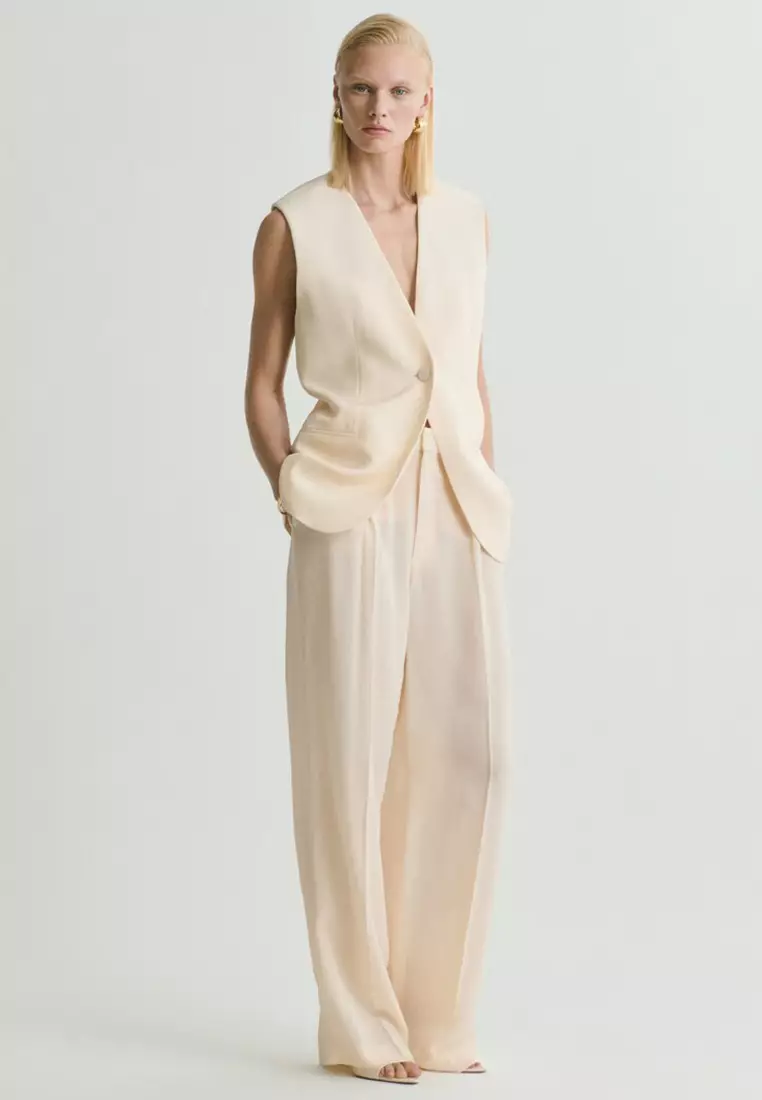 Straight-Fit Suit Trousers