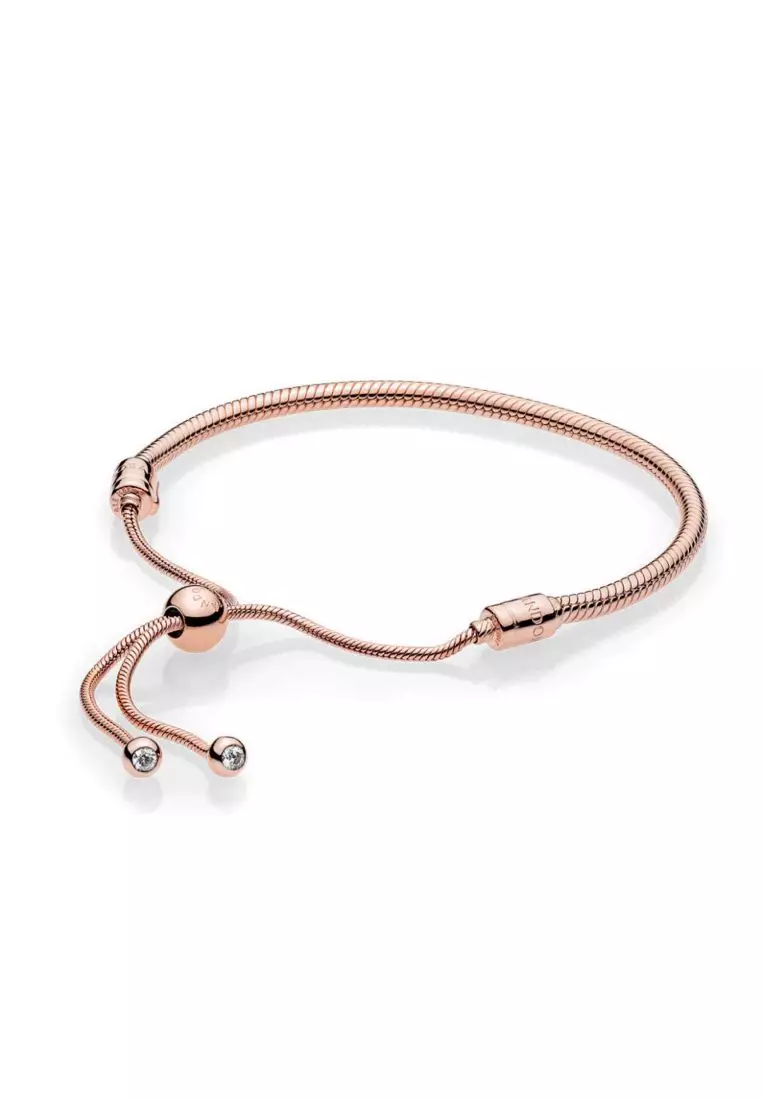 Buy PANDORA Pandora Moments 14K Rose GoldPlated Snake Chain Slider