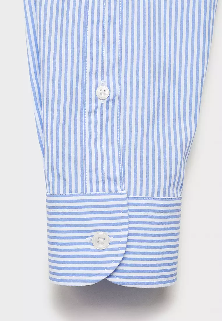 Regular Fit Striped Cotton Shirt