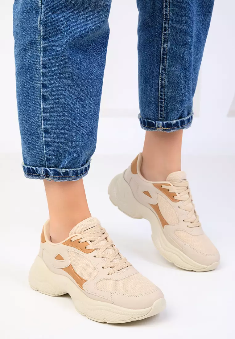 Soho Beige-Tan Women's Sneakers 18147
