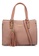 Unisa pink Faux Leather Colour Block Top Handle Bag 6B332ACC1CDEB0GS_1