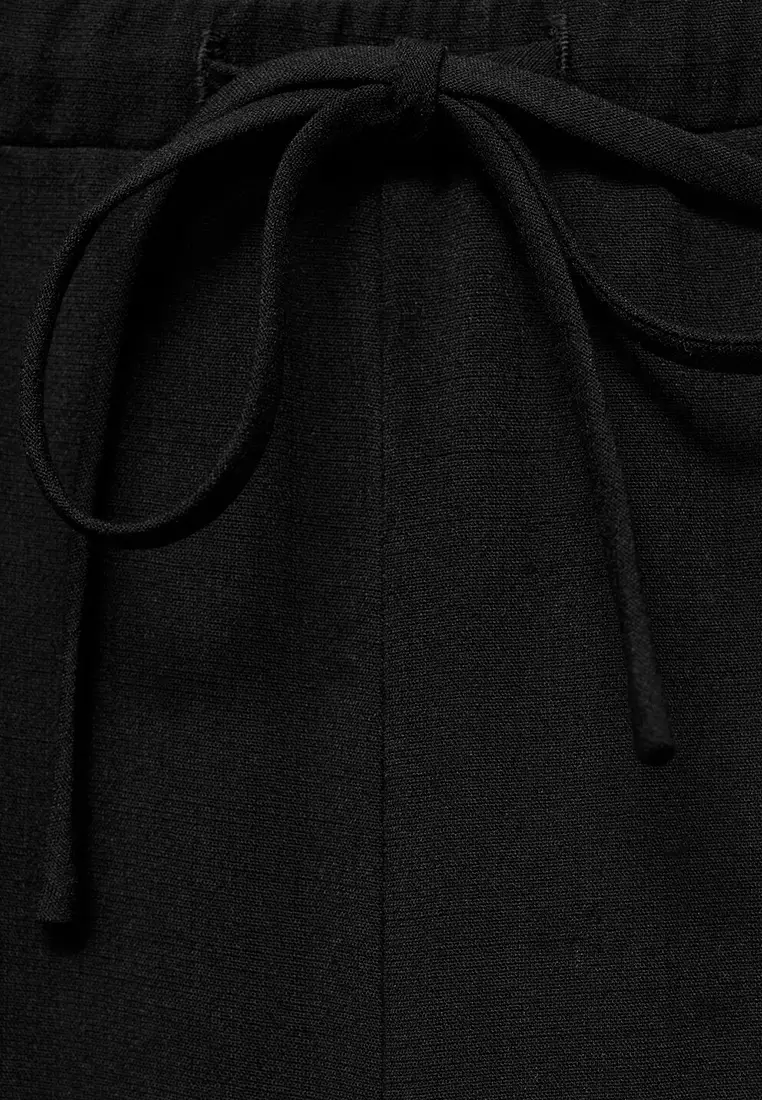 Drawstring Straight Trousers