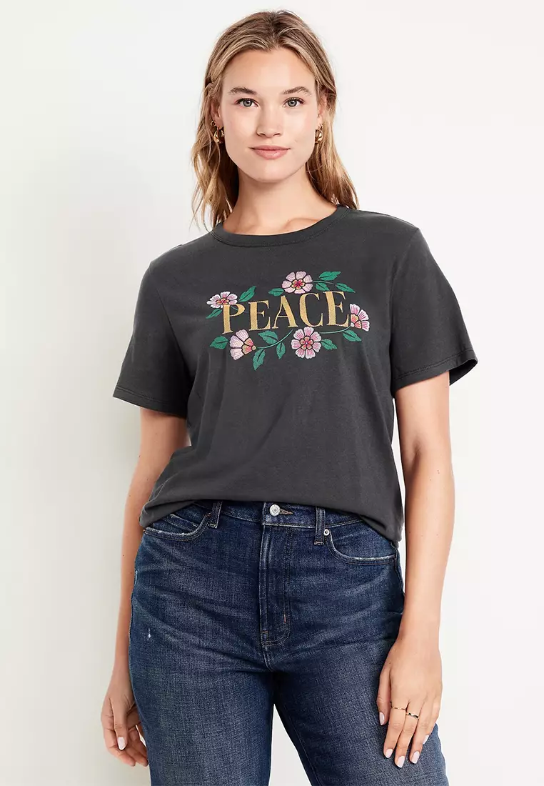 EveryWear Crew-Neck Graphic T-Shirt