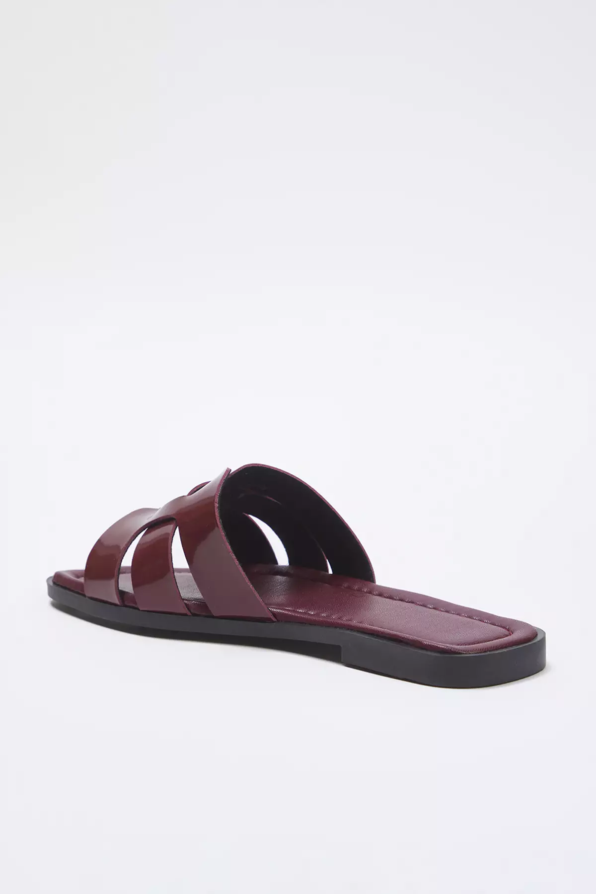 Claret Red Single Band Daily Women's Slippers Takss24Te00010