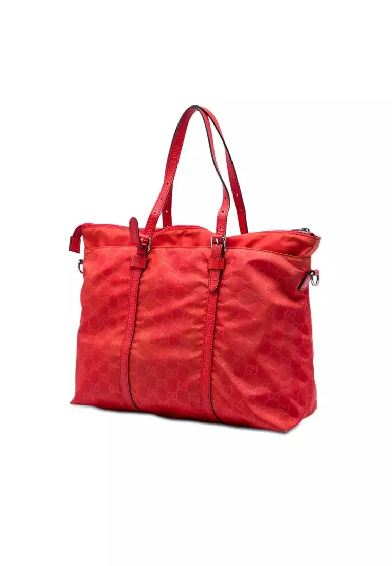 Pre-Loved Gucci Gg Nylon Satchel