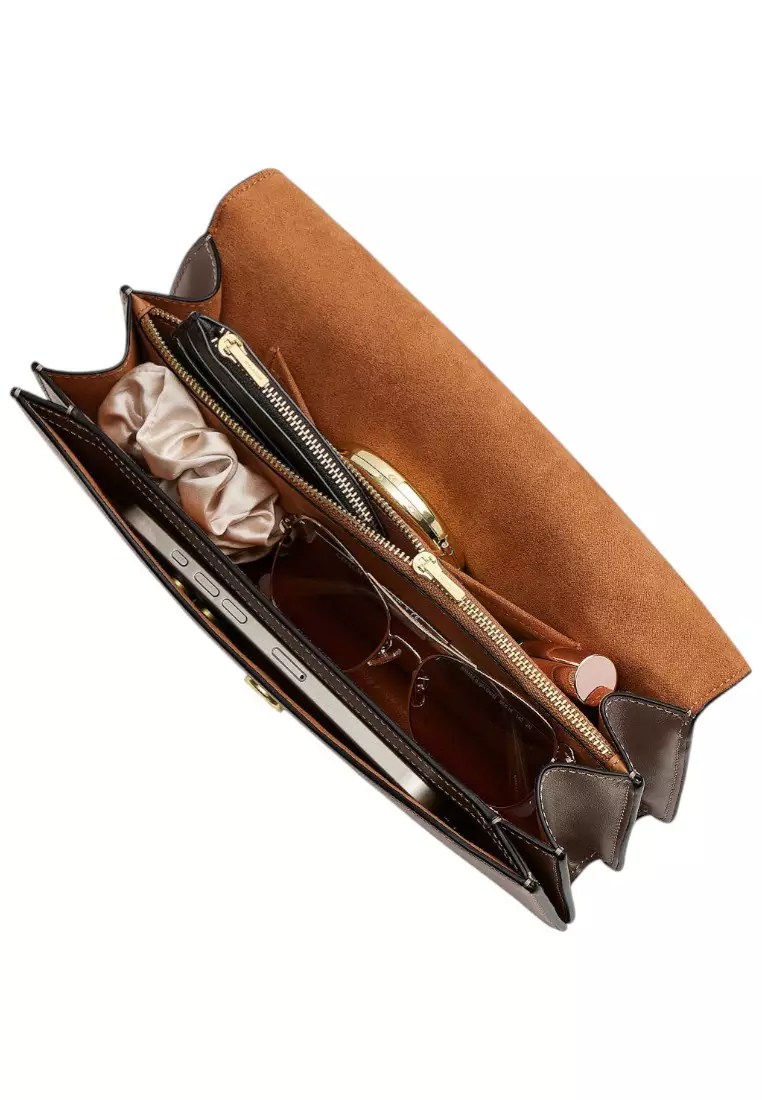 Klare Envelope Crossbody Bag - Dark Stone