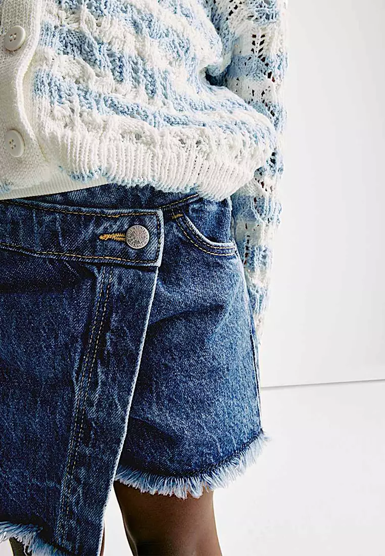 Pure Cotton Denim Skort