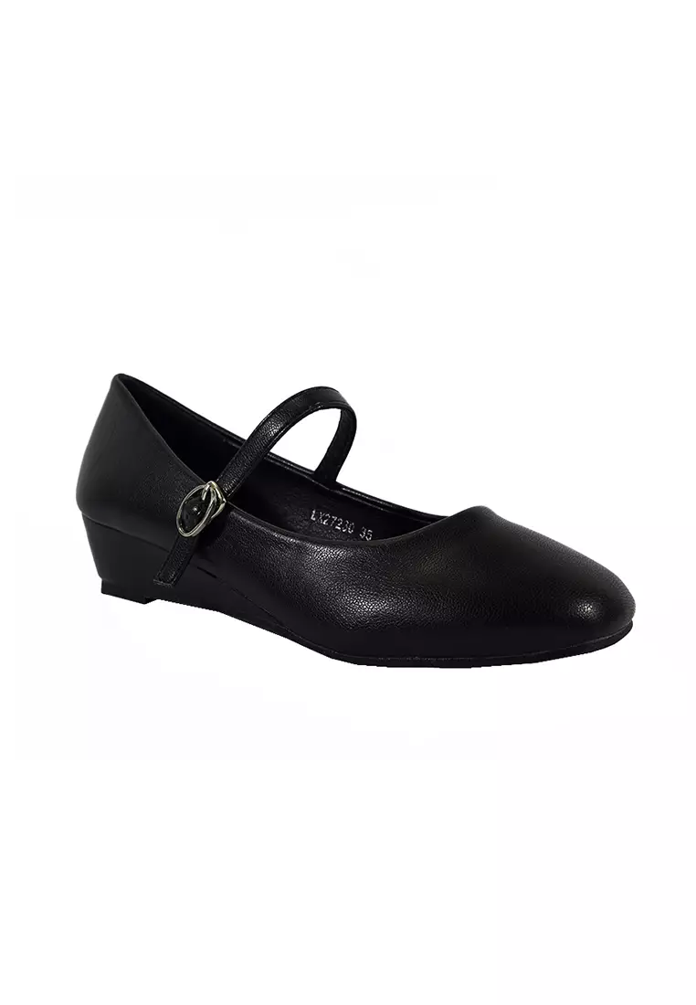 Women's College Pumps Shoes LX 27230 Black C56