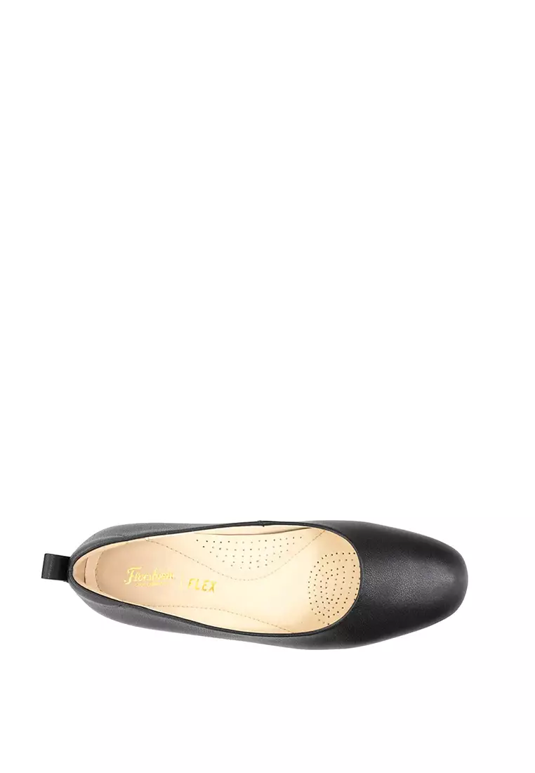 SHELLEY Square Toe Flat Black