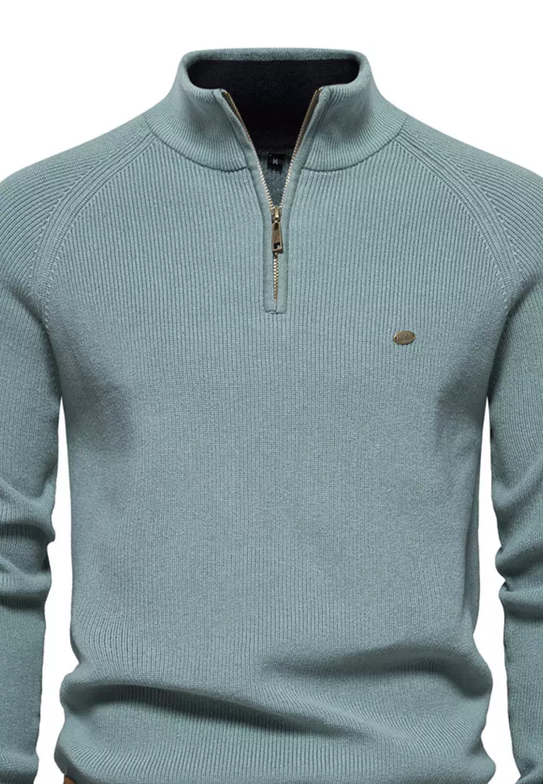 Stand Collar Slim Fit Sweater AX-Y832