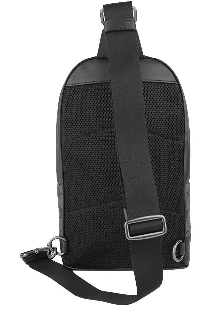 Buy Coach Coach West Pack Bag In Signature Canvas With Varsity Stripe ...