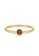 Aquae Jewels yellow Ring My BirthStone Garnet – January, 18K Gold  - Yellow Gold 7AC99AC7C7B7E1GS_1