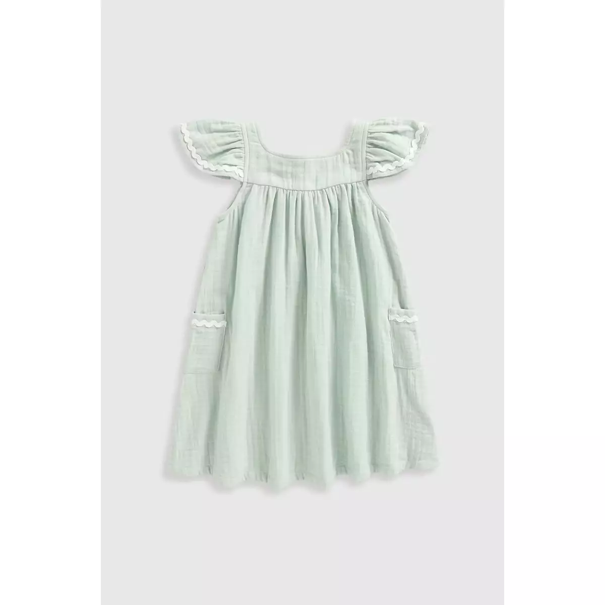Mothercare Green Gauze Dress - Dress Anak Perempuan (Hijau)