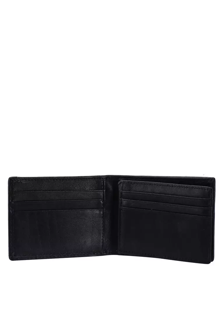 Men's RFID Genuine Leather Bi Fold Center Flap Short Wallet