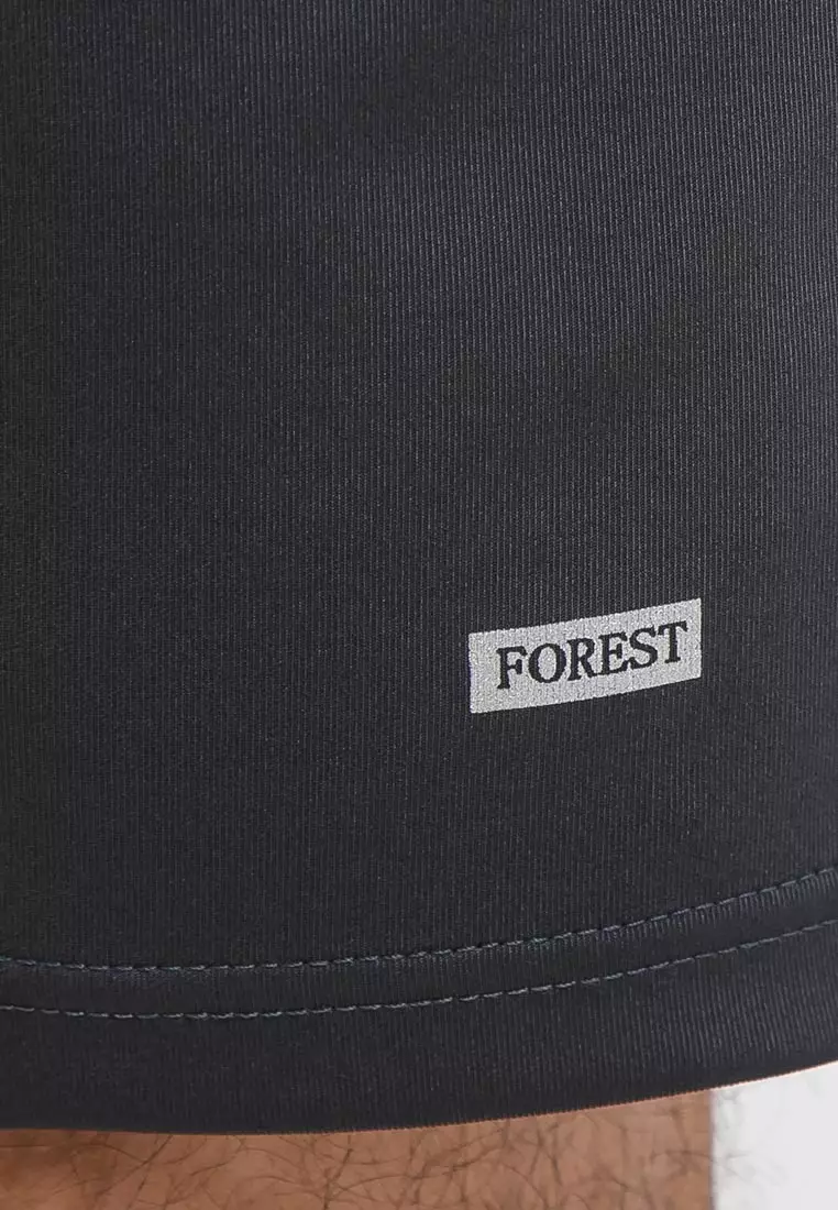 Forest Stretchable Casual Short Pants Men - Seluar Pendek Lelaki - 65724 - 03DkGrey
