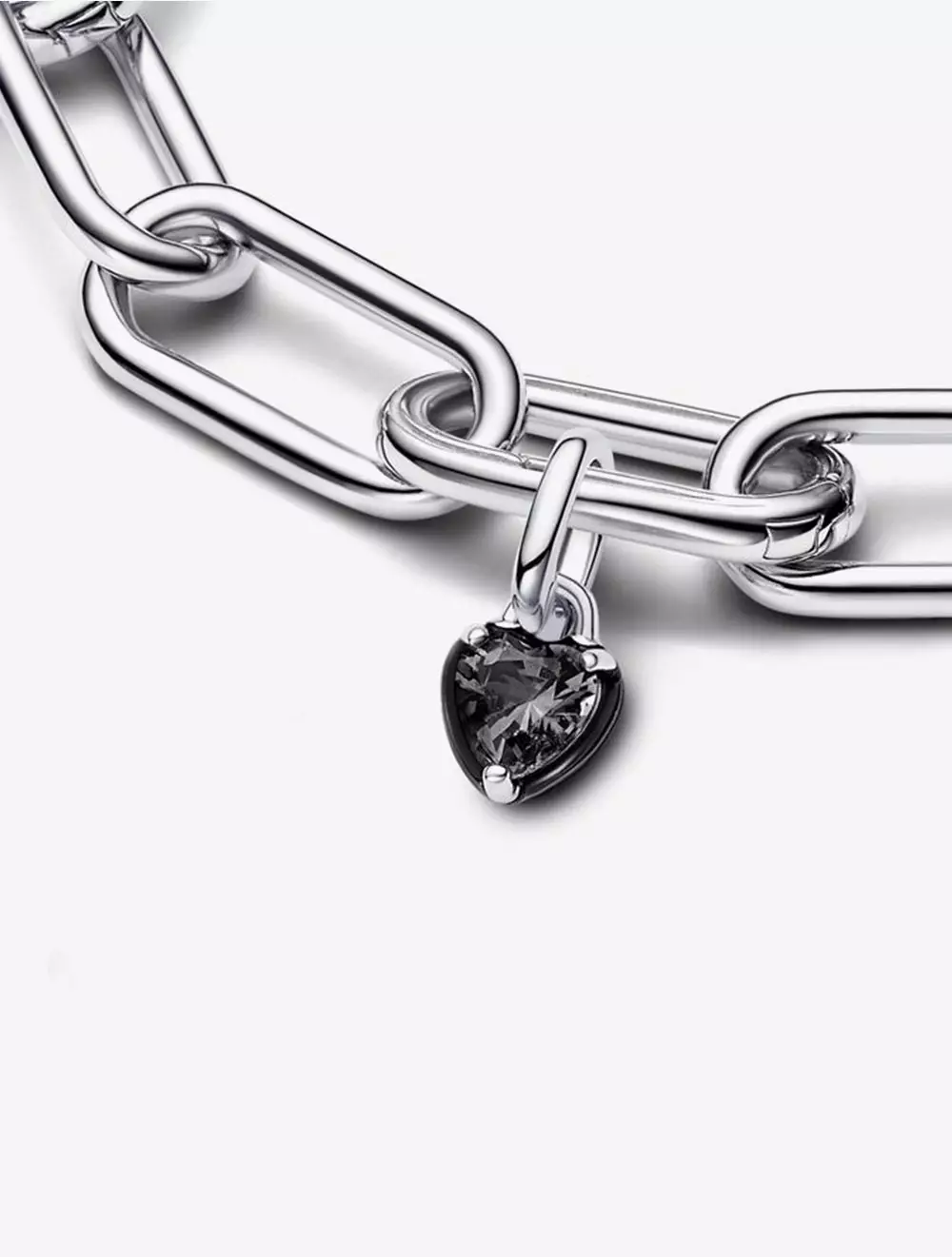 Solitaire Diamond Original Heart Padlock - Serpent & the Swan
