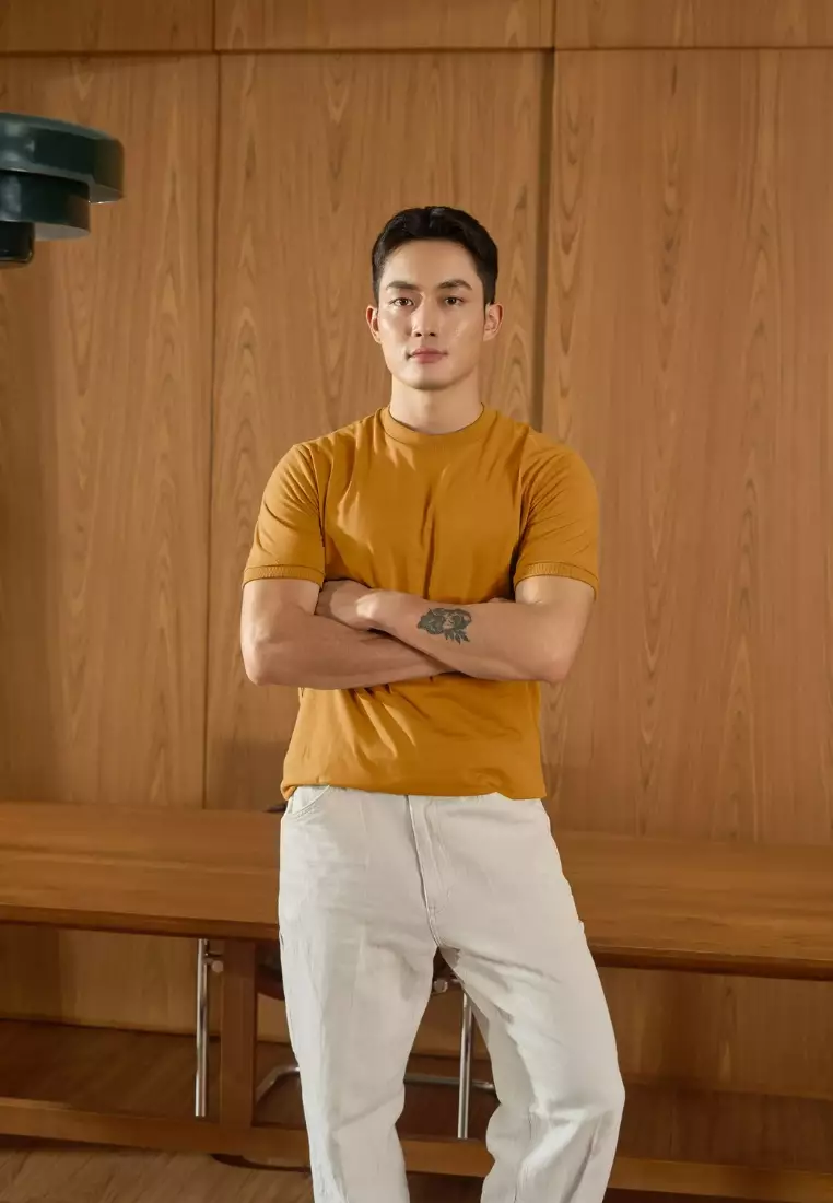 Kale Beta Dusty Brown / Kaos Polos Pria Lengan Pendek