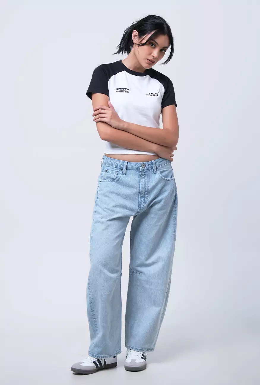 Kaos Wanita Baby Tee Quila Offwhite Black