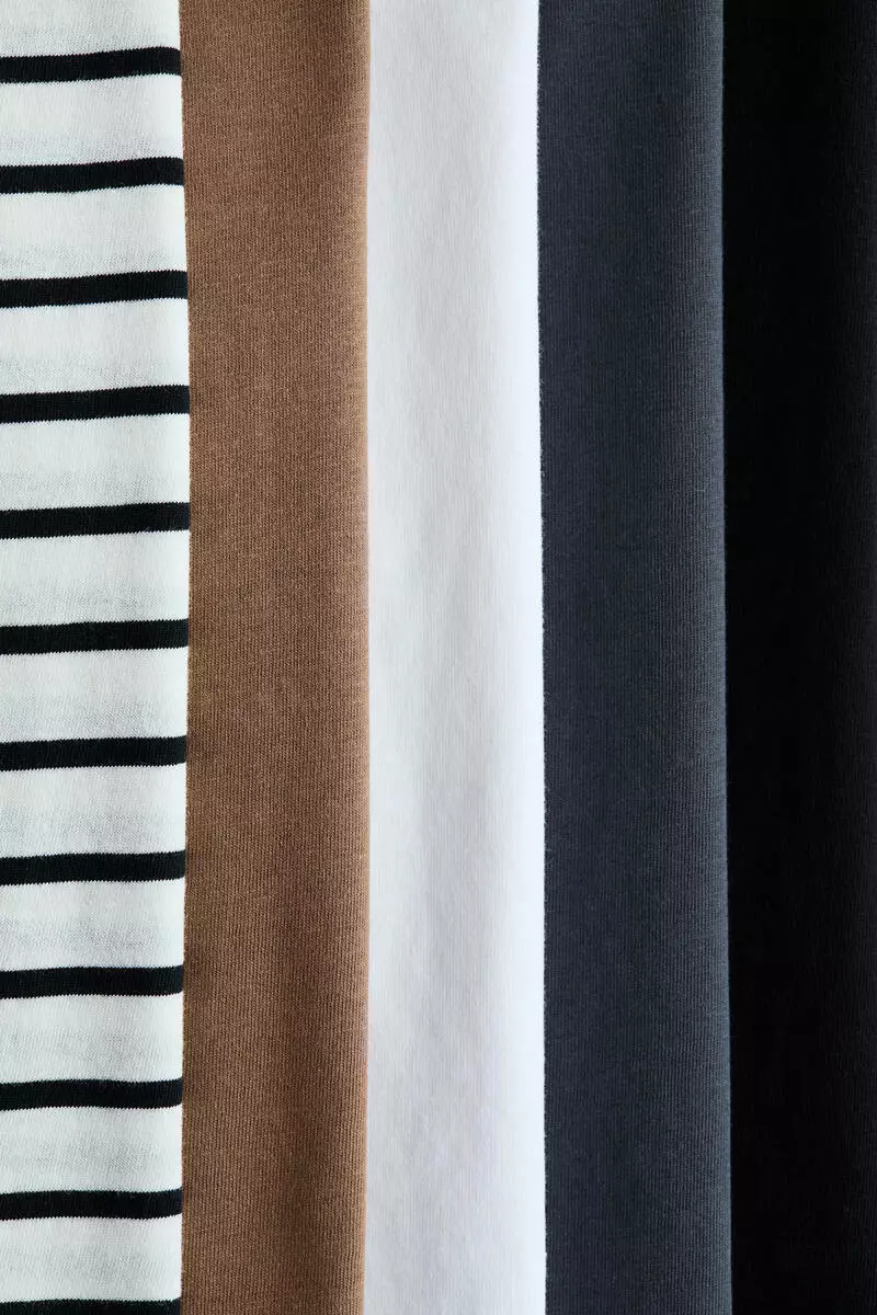 5-pack cotton T-shirts