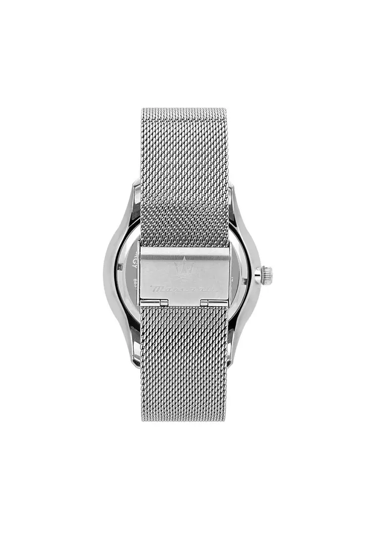 【2 Years Warranty】Maserati Tradizione Solar 45mm Blue Matt Dial Men's Solar Watch R8851146002