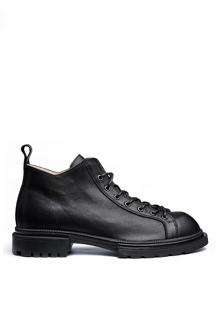 VANSA Trendy Leather Lace-up Martin Boots VSM-B20334